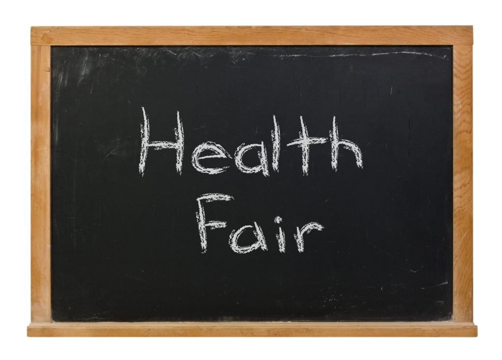 Health,Fair,Written,In,White,Chalk,On,A,Black,Chalkboard