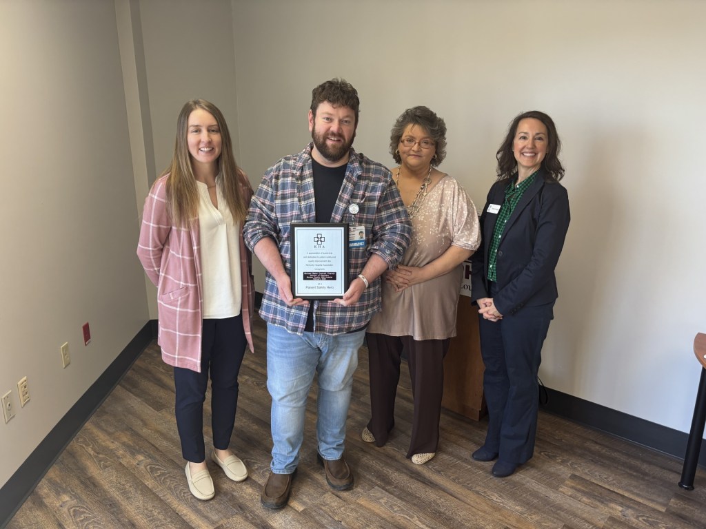 Allie Archer, Michael Blake Cantrell, Billie Delauder KHA Quality Process Improvement Specialist and Jessica Covington KHA Quality Program Pharmacist